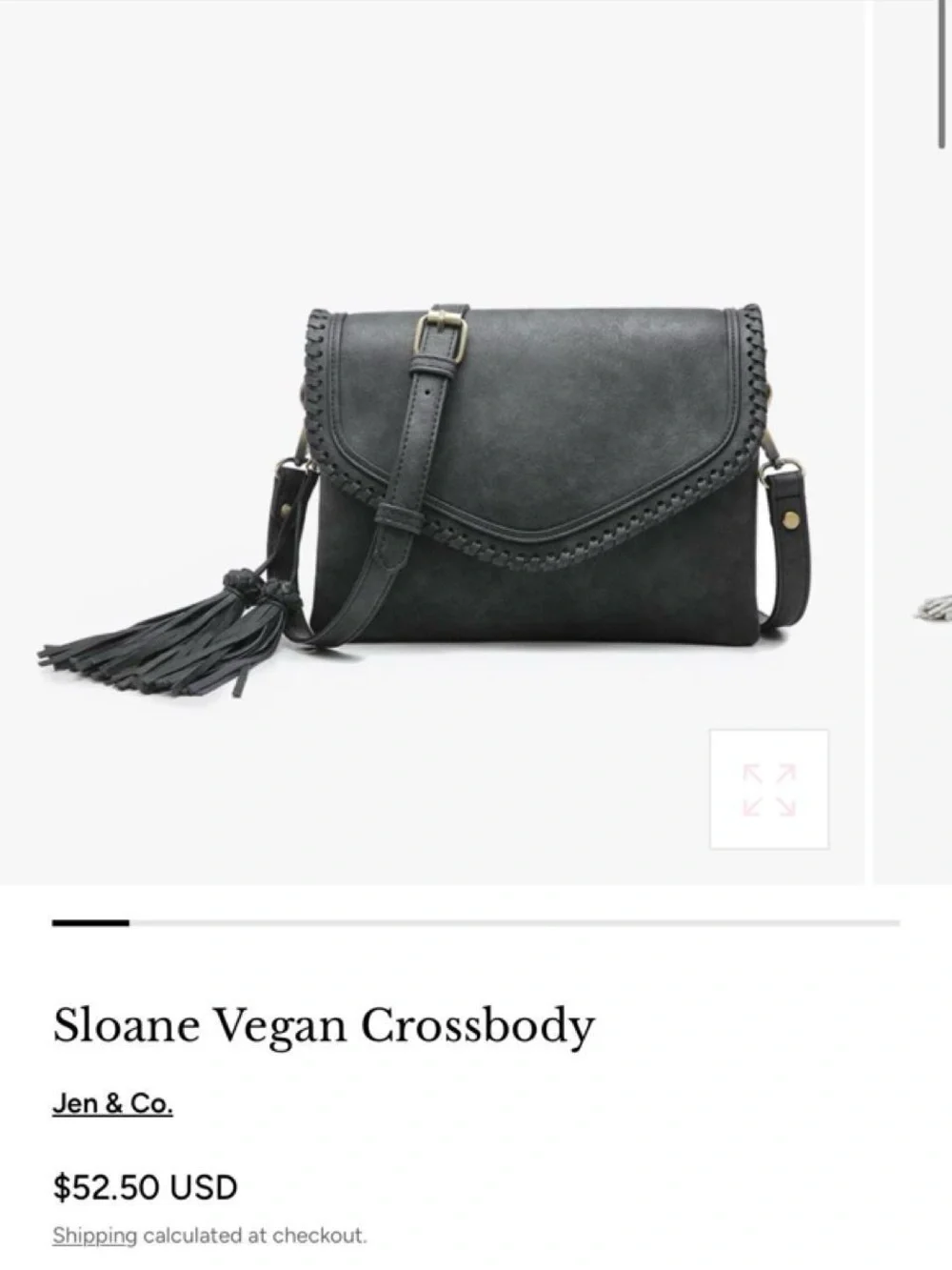 Sloane Vegan Crossbody - rust